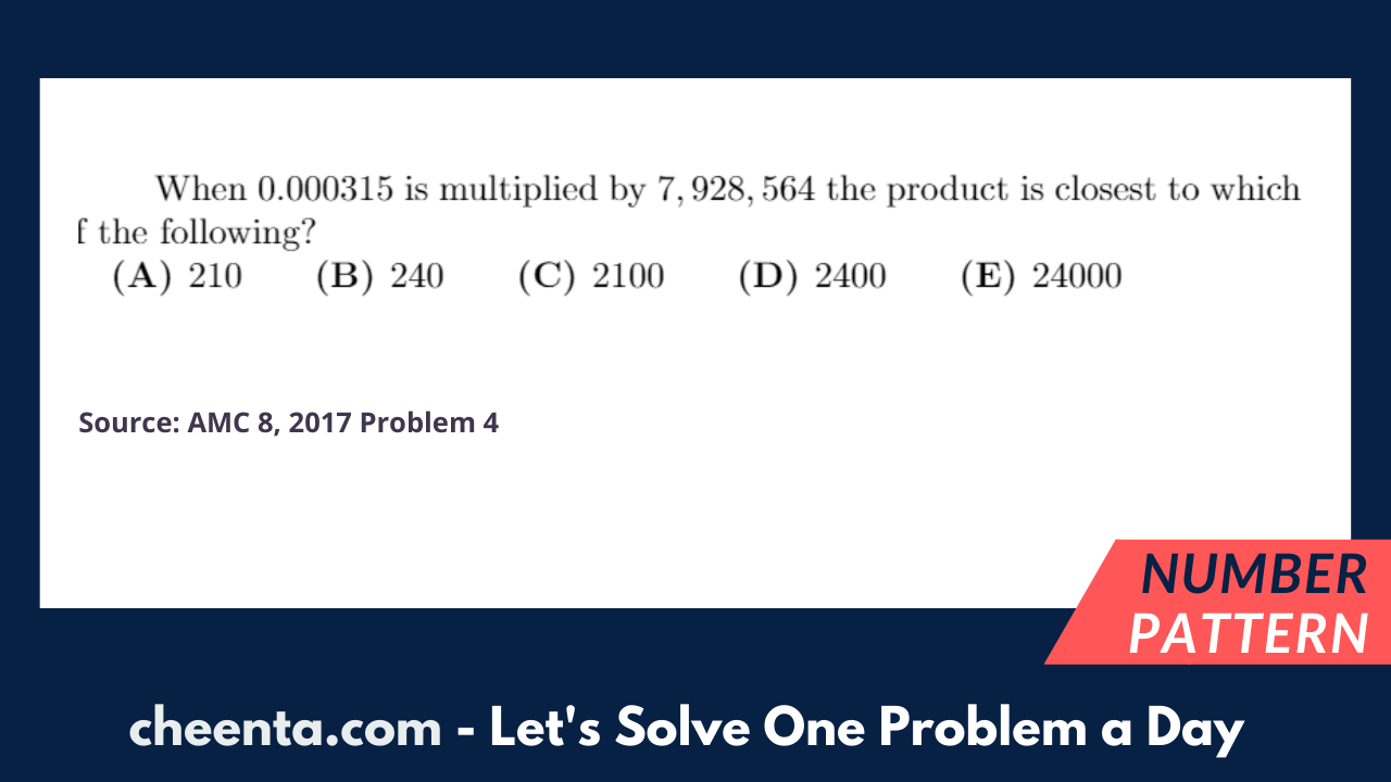 AMC 8 & Mathcounts Problem Resources One Problem a Day Cheenta Academy