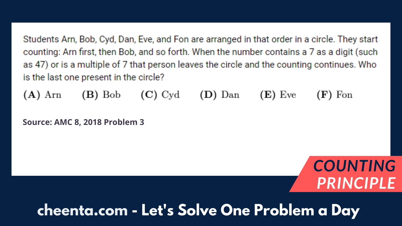 AMC 8 & Mathcounts Problem Resources One Problem a Day Cheenta Academy