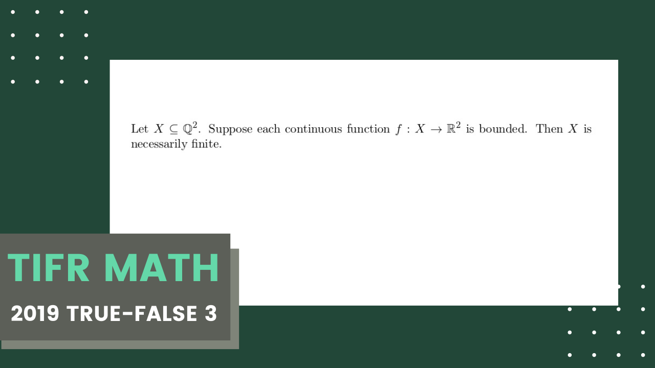 TIFR Math Previous Year Problems | Solve a Problem a Day - Cheenta Academy