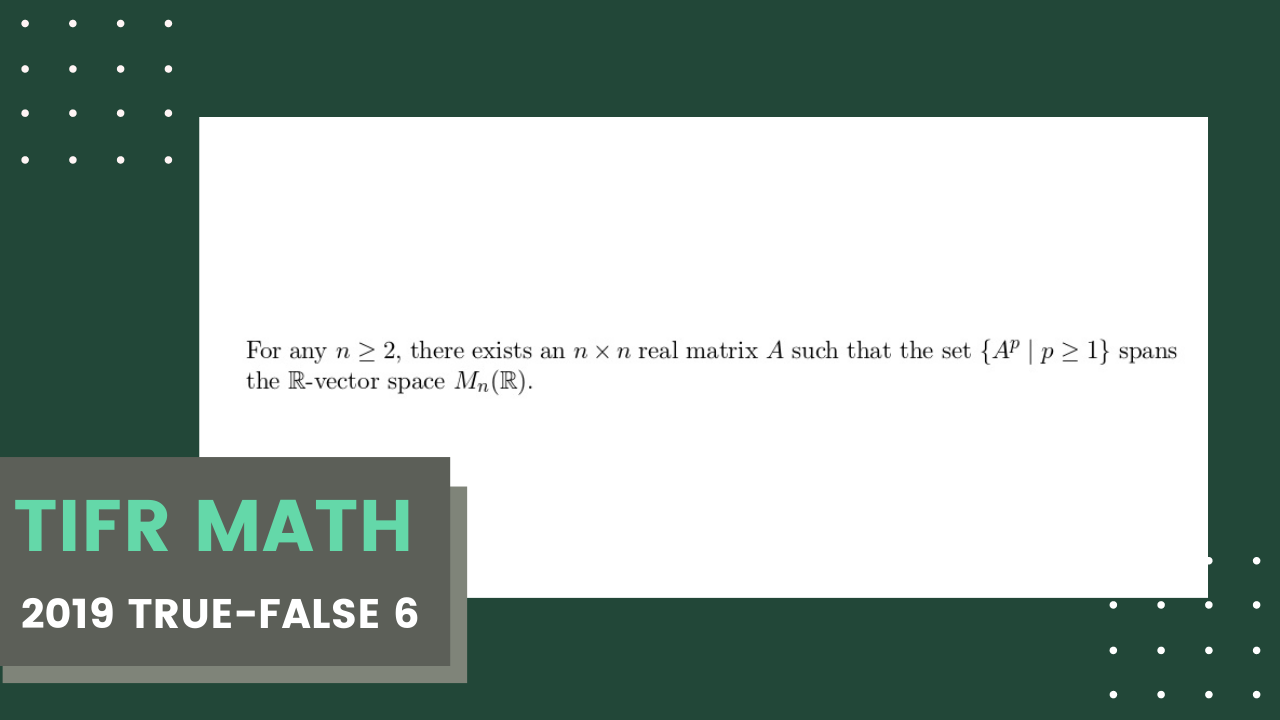 TIFR Math Previous Year Problems | Solve a Problem a Day - Cheenta Academy